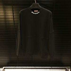 Palm Angels Men Black Sweatshirt White NWT 100%